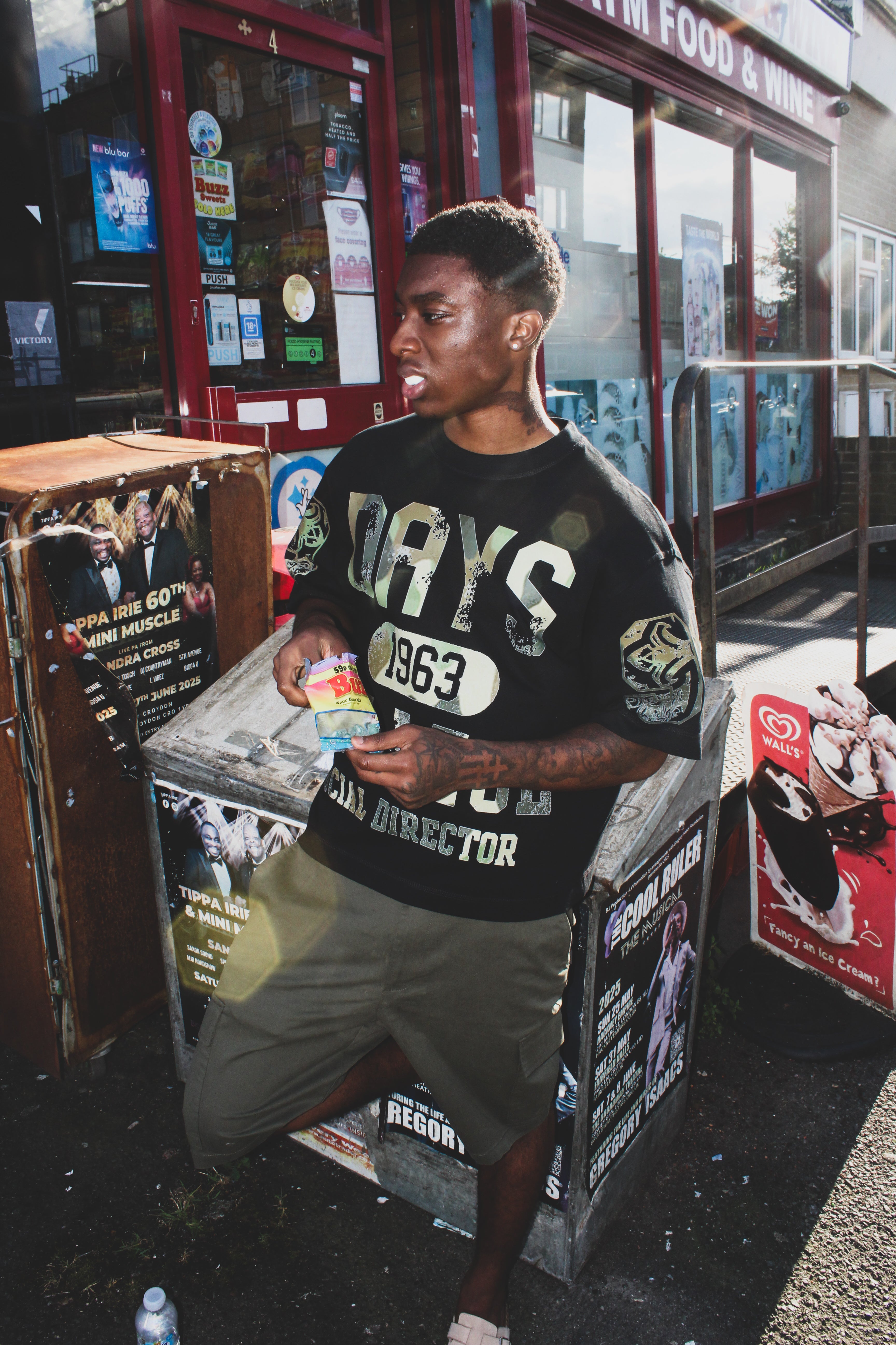 Days Varsity Tee - Black